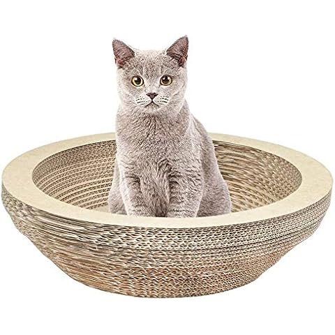 Globalflashdeal Cat Scratcher Cardboard, Cat Scratching Lounge Board Corrugated Scratch Pad Post Sharpen Claws Pet Toy Large Cover