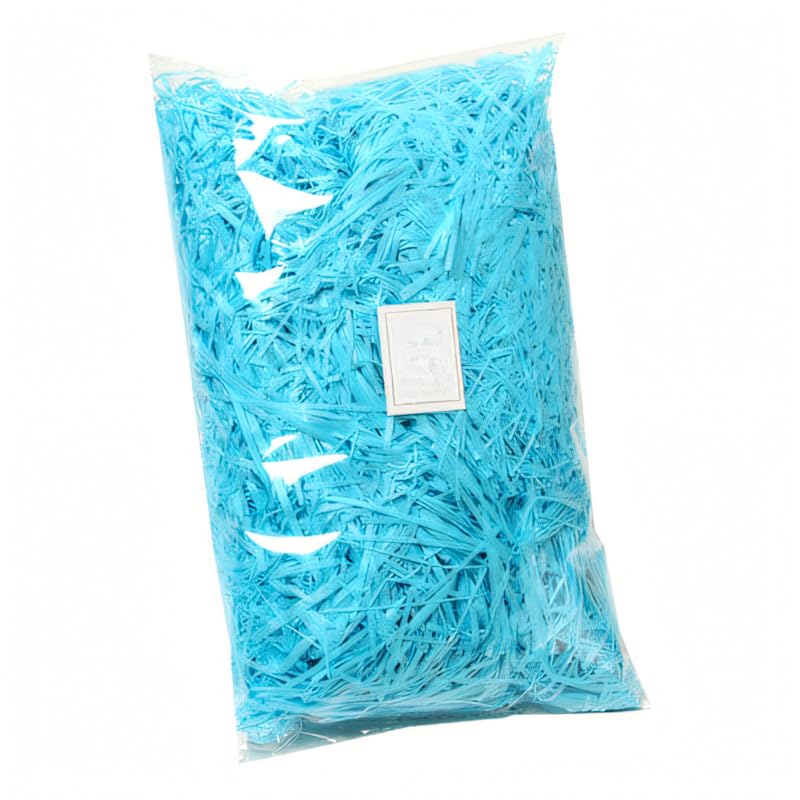 BPABDEITR Papier De Soie Déchiqueté, Cadeau, Coupe Froissée, Multicolore, Paquet De 2 À 8, 100g(Light Blue,100g*8Pack)
