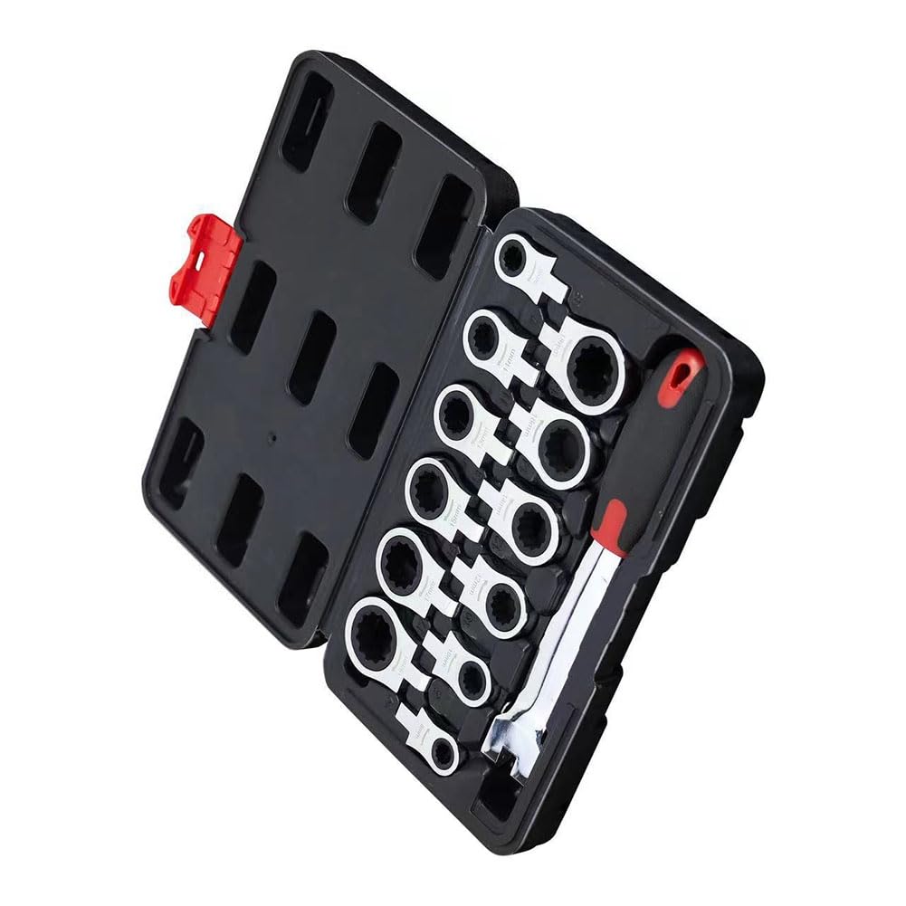 Ensemble de Clés à Cliquet, Facile à Utiliser, Robuste, à Dégagement, Multifonction, Détachable, pour Gadgets D'Entretien de Voiture et de Camion