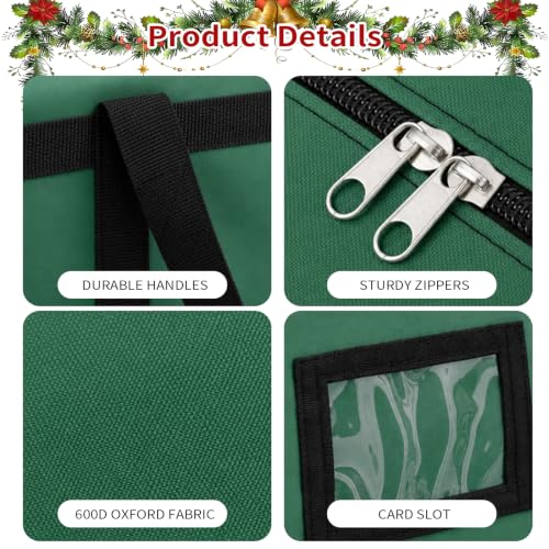 Image of Christmas Tree Storage Bag, Fits 4 /5 Ft Artificial Trees, Green
