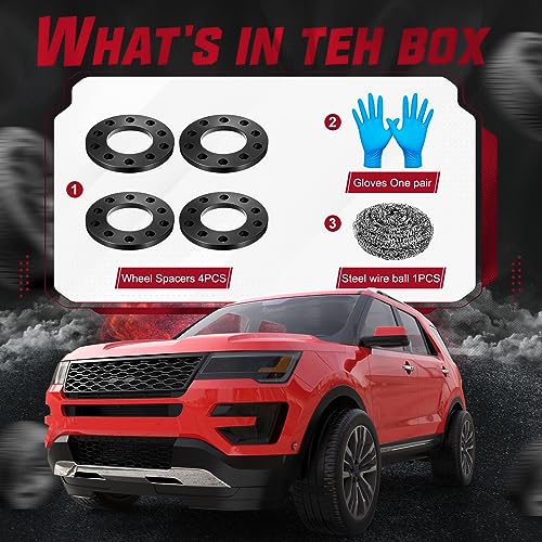 Image of BDFHYK 5x120 mm to 5x114.3 mm Wheel Bolt Pattern 12mm Wheel Spacer with Compatible with Ford Jeep Lincoln Mercury Buick Cadillac Chevy GMC, Forged 5 Lug Wheel Adapters 78.1 mm Hub Bore, Set of 4
