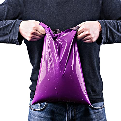 Image of Metronic Poly Mailers 12x15.5 100 Pack Shipping Bags for Clothing, Purple | Medium Size, Self-Seal Mailers Poly Bags, Thick Shipping Envelopes, Tear-resistant Mailing Bags, for Small Business Clothes