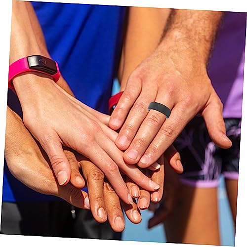 Anillos de silicona resistentes 50 piezas para hombres miniatura 4