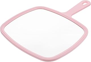 Beavorty Mirror Handheld Portable Mirror Large Handheld Mirror Makeup Mirror Salon Barber Hairdressing Handheld Mirror with Handle Modern Mirror Hand Held Mirror Beauty Mirror