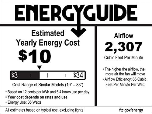 Ventilador de Techo 56 Pulgadas con Luz LED y Control de Par miniatura 6