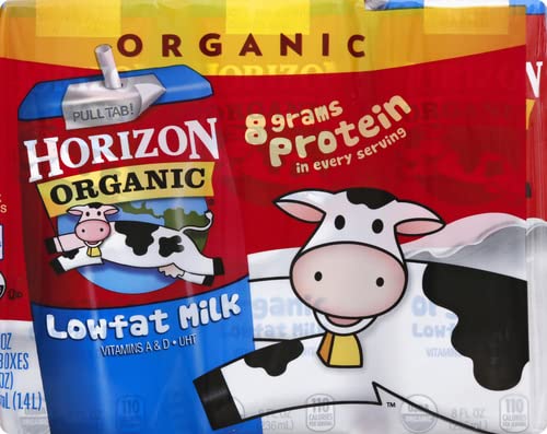 Horizon Organic Shelf-Stable 1% Low Fat Milk Boxes, 8 Oz., 6 Pack #TOP20