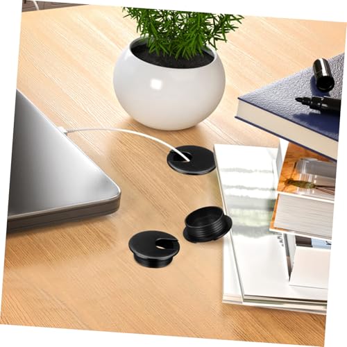 POPETPOP 6Pcs Tapas para Agujeros de Escritorio para Gestión de Cables, Fácil Instalación, Fijación Estable, Diseño Estético miniatura 6