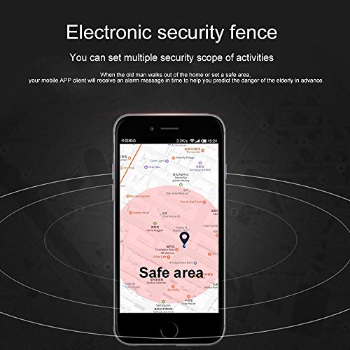 Beacon Pet Elderly Smart Watch with Dual Way Call SOS Anti-Lost GPS Pedometer WiFi Tracking Remote Monitor Watches for iPhone Android Phones - Silver - Thumbnail 2