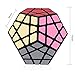 D-FantiX Shengshou Megaminx Speed Cube 3x3 Dodecahedron Hexagon Puzzle Toy Black