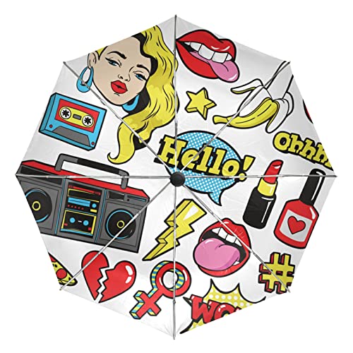 Parapluie automatique coupe-vent et pliant Vnurnrn protection UV