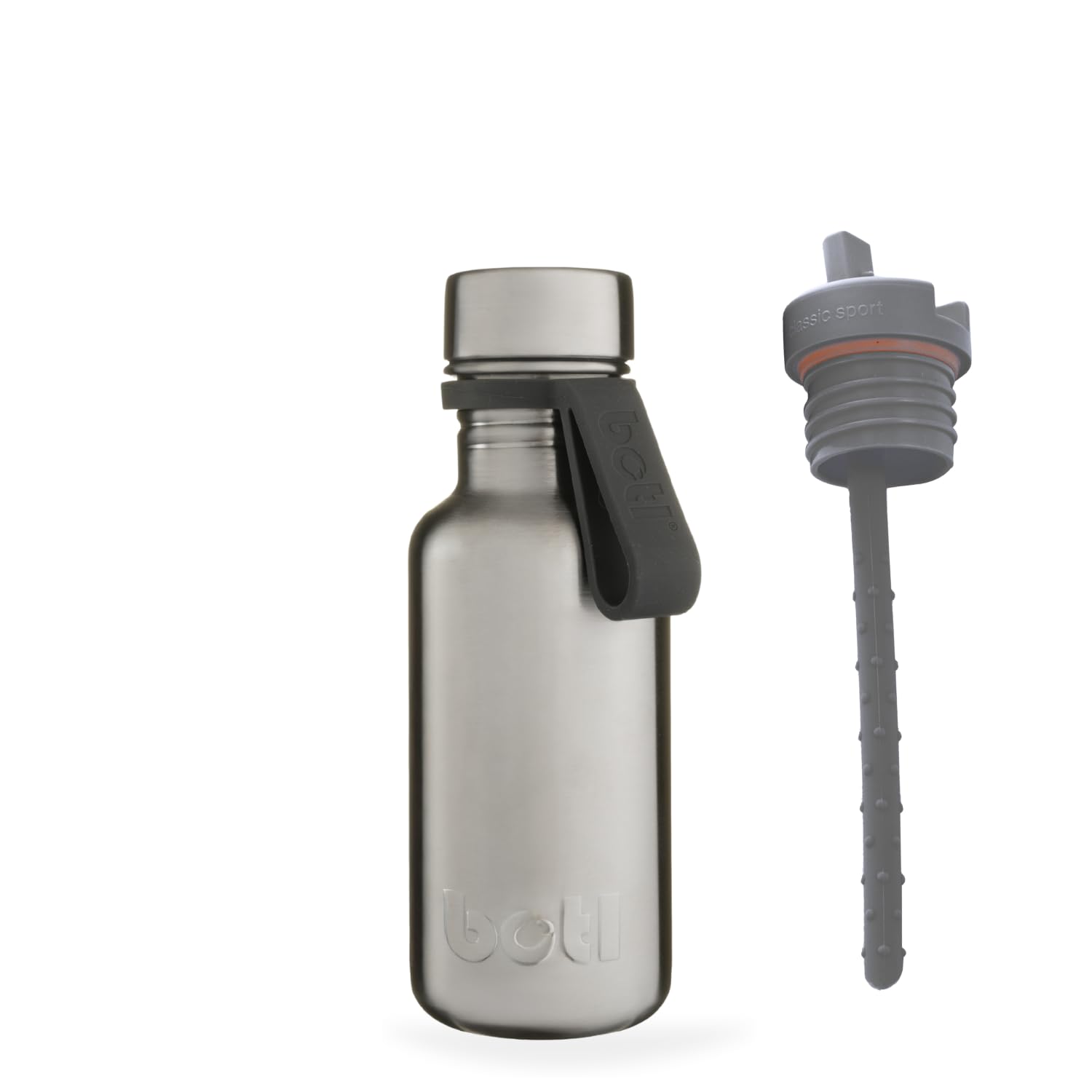 onegreenbottle – Tough Canteen Water Bottle with Sports Cap, Stainless Steel Water Bottle, Non-Insulated, Single-Skinned Eco Bottle, 500ml… (Steel)