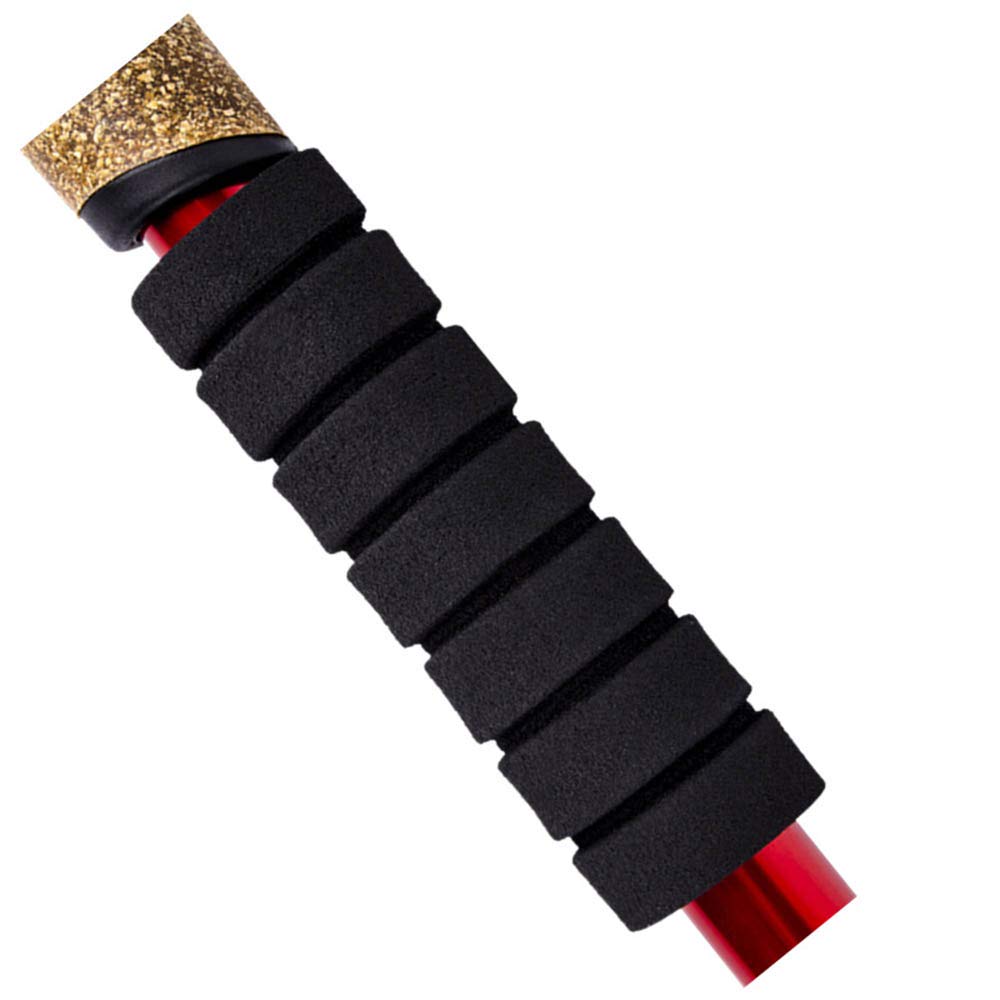 Bastones De Senderismo Amortiguador De Resorte, Muñequera Ajustable, Asa Antideslizante Que Absorbe El Sudor, Aleación De Acero Al Manganeso con Funda Protectora