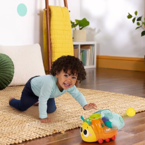 Image of Bright Starts Spin 'n' Chase Bug Ball Popper Toy with Lights & Music, Crawling Baby Toy Encourages Movement & Motor Skills, Unisex, 6 Months+