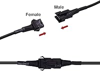 Vista 3 de YiLaie 2 cables de extensión de 47 pulgadas para uso con luces LED de rock, kits de acento RGB neón para LED, motocicleta, ATV, SUV, luz