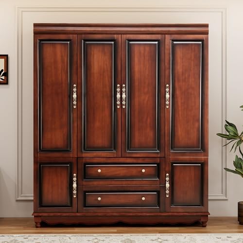 Solid Wood Armoire Wardrobe Cl...