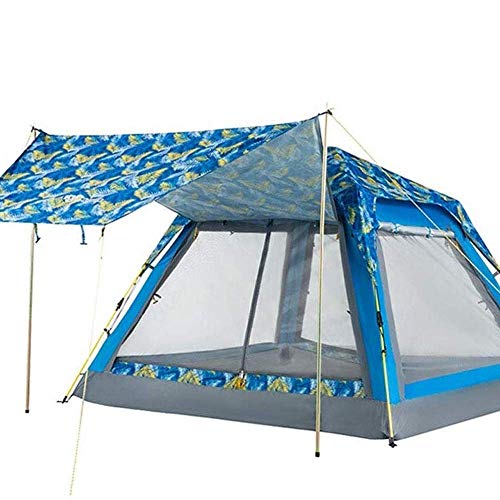 Tente camping 3-4 personnes dôme étanche pour randonnée, bivouac et vacances
