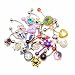 12 Randomly Picked Belly Rings - Hearts, Jewels, Butterflies, 316L Surgical Steel