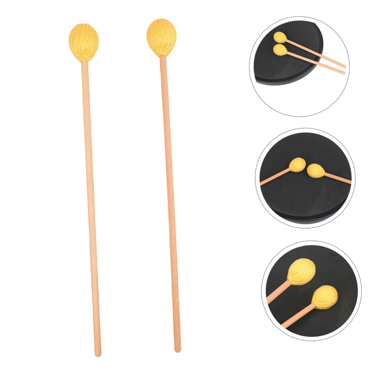 VICASKY 6piezas Baquetas De Marimba Arce Mallets De Percusión Premium Para Práctica De Instrumentos