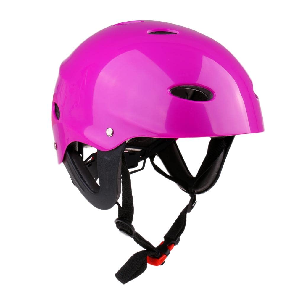 Casco de seguridad para deportes acuáticos wakeboard kayak canoa con protector de oídos verde talla L