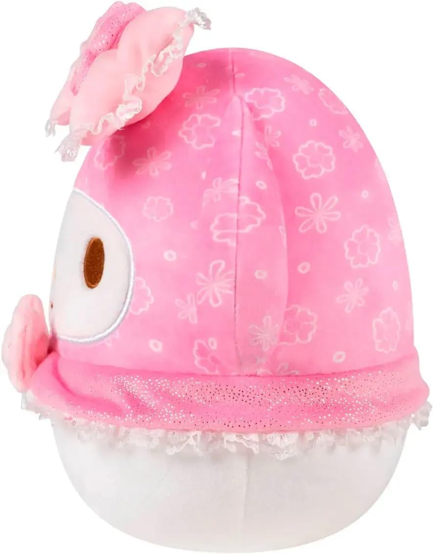 Squishmallows 8" Original Hello Kitty and Friends My Melody (50th Anniversary) with Floral Hood
