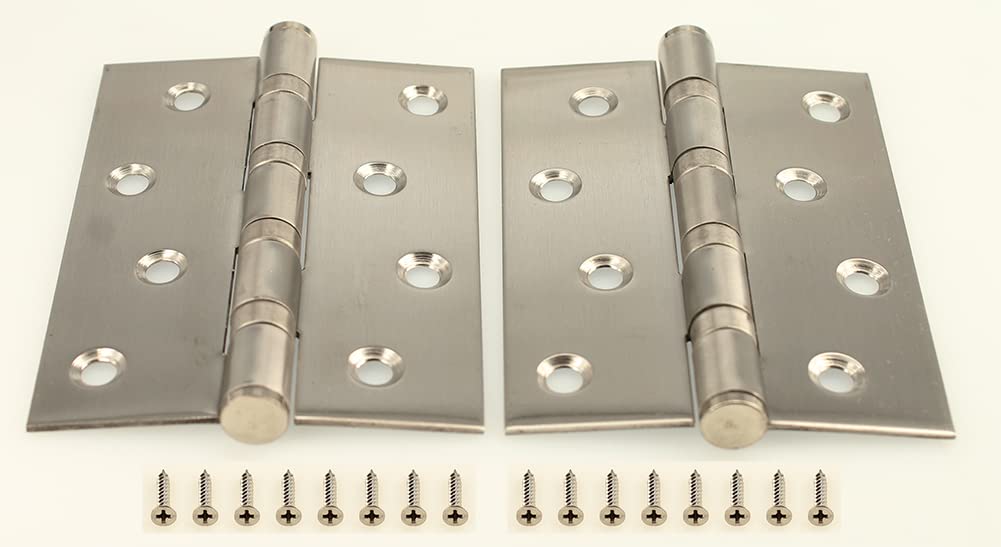 Suiyue Honing Hardware 4?×3?Heavy Duty Mute 304 Stainless Steel Hinges, 2 pcs