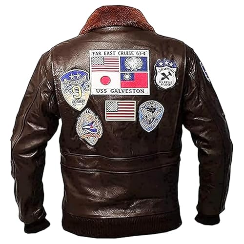 G1 Bomber Tom Cruise Pete Maverick Top Real Leather Aviator Flight Jacket for Mens2
