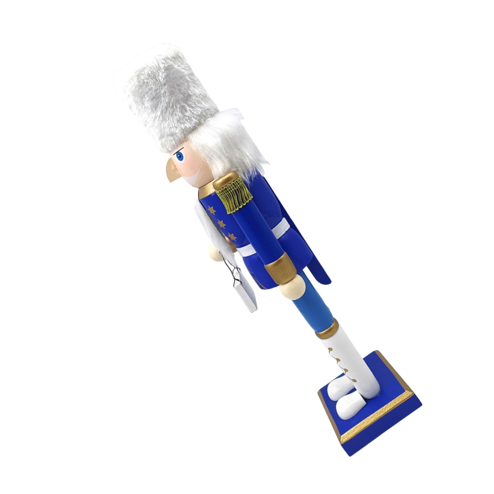 Toyvian Cascanueces de Hanukkah de Madera Soldado de Decoración Tradicional para Estanterías Navideñas Figura Coleccionable Judía Festiva