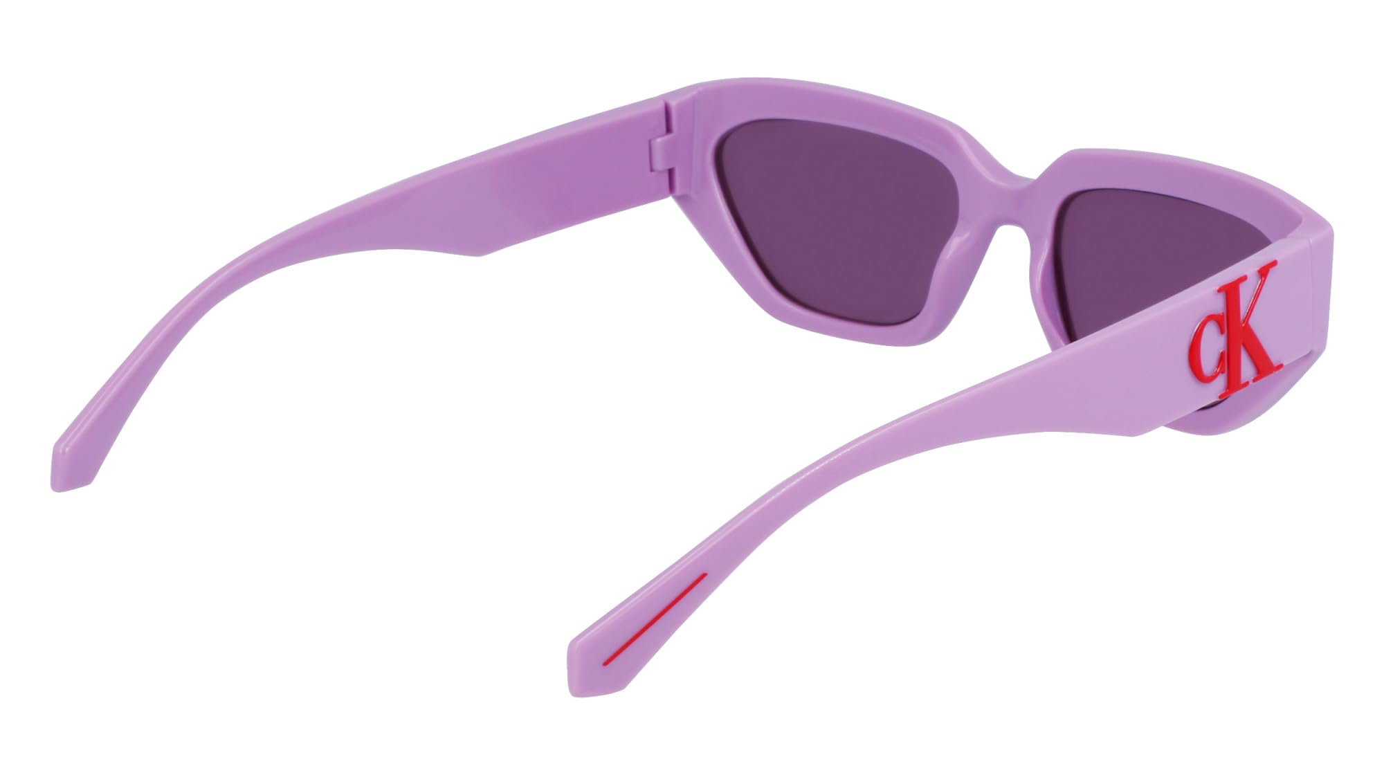 Calvin Klein Jeans CKJ23652S 540 Lilac Sunglasses Unisex Iniettato, Modified Rectangle, 54