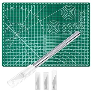 Anezus AAK-01 Bastelmesser Set mit Schneidematte