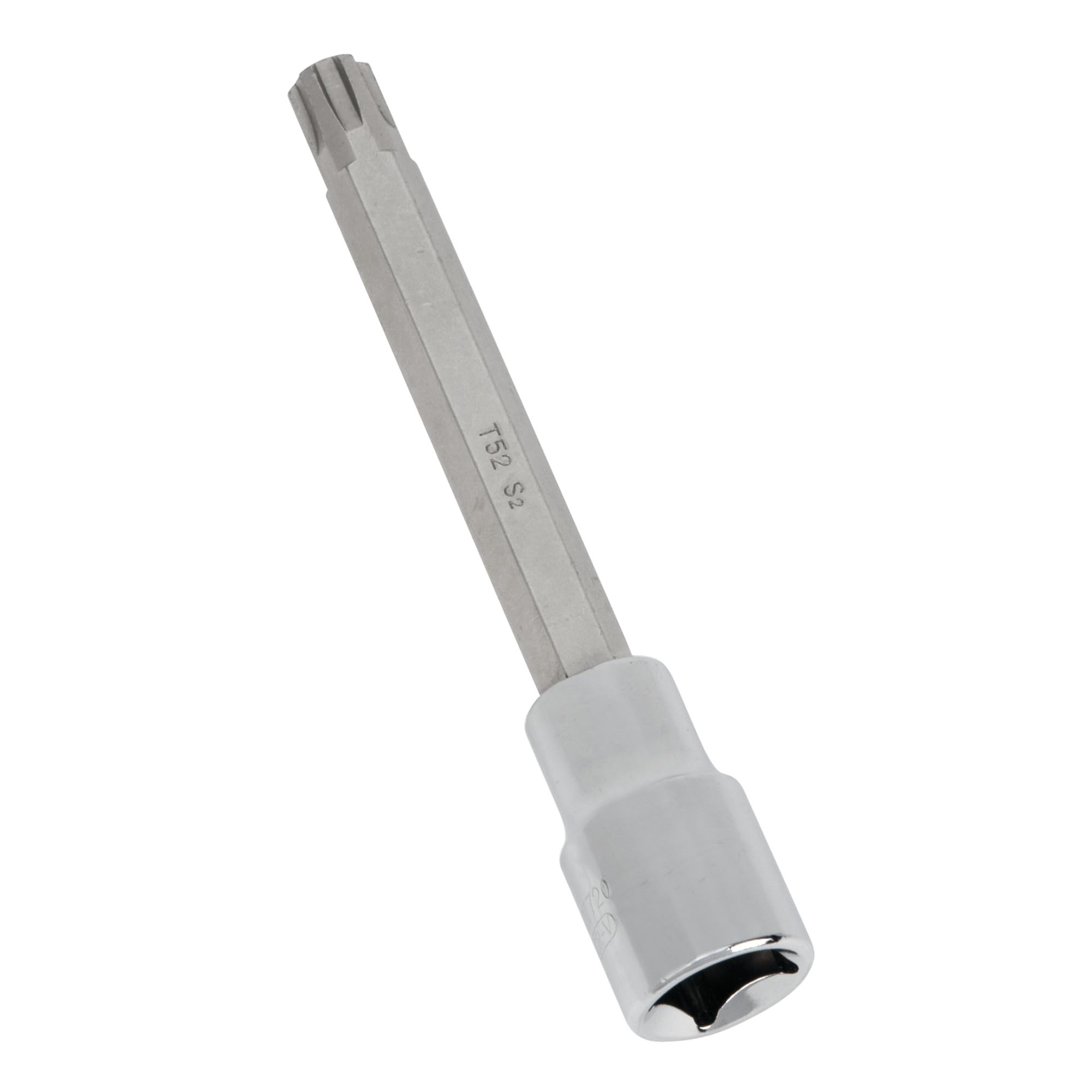 PERFORMANCE TOOL W83182 1/2 Drive 10 Polydrive Head Bolt Socket Bit Compatible with VW, Audi, Silver, VW/Audi Head Bolt Socket