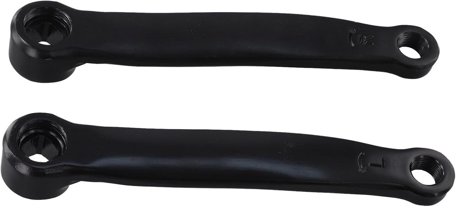165mm Iron Exercise Bike Cranks for Indoor Fitness Bikes with Square Holes (Left+Right)