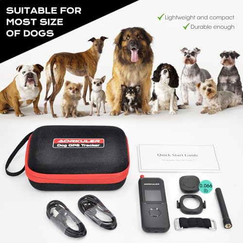 image for Aorkuler GPS Tracker for Dogs No Subscription, GPS Location Without Ce