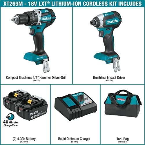 Makita XT269M 18V LXT Lithium-Ion 