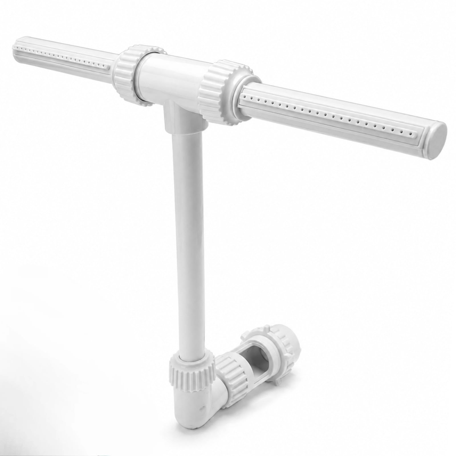 Pool Wasserfall Brunnen Dual Spray Einstellbar – Für Aufstellbecken & Inground Spa –Belüfter & Wasserspiel mit Adapter – Kühlt oder erwärmt das Wasser
