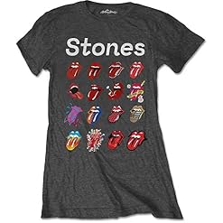 Rolling Stones The No Filter Evolution T-Shirt Femme - Les Beatles, Paul McCartney, John Lennon, RIngo Starr, George Harrison
