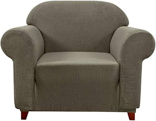 subrtex 1-Piece Stretch Sofa Cover Spandex Jacquard Fabric Slipcovers for Couch, Armchair, Machine Washabl Furniture Protector (Sofa, Teal)