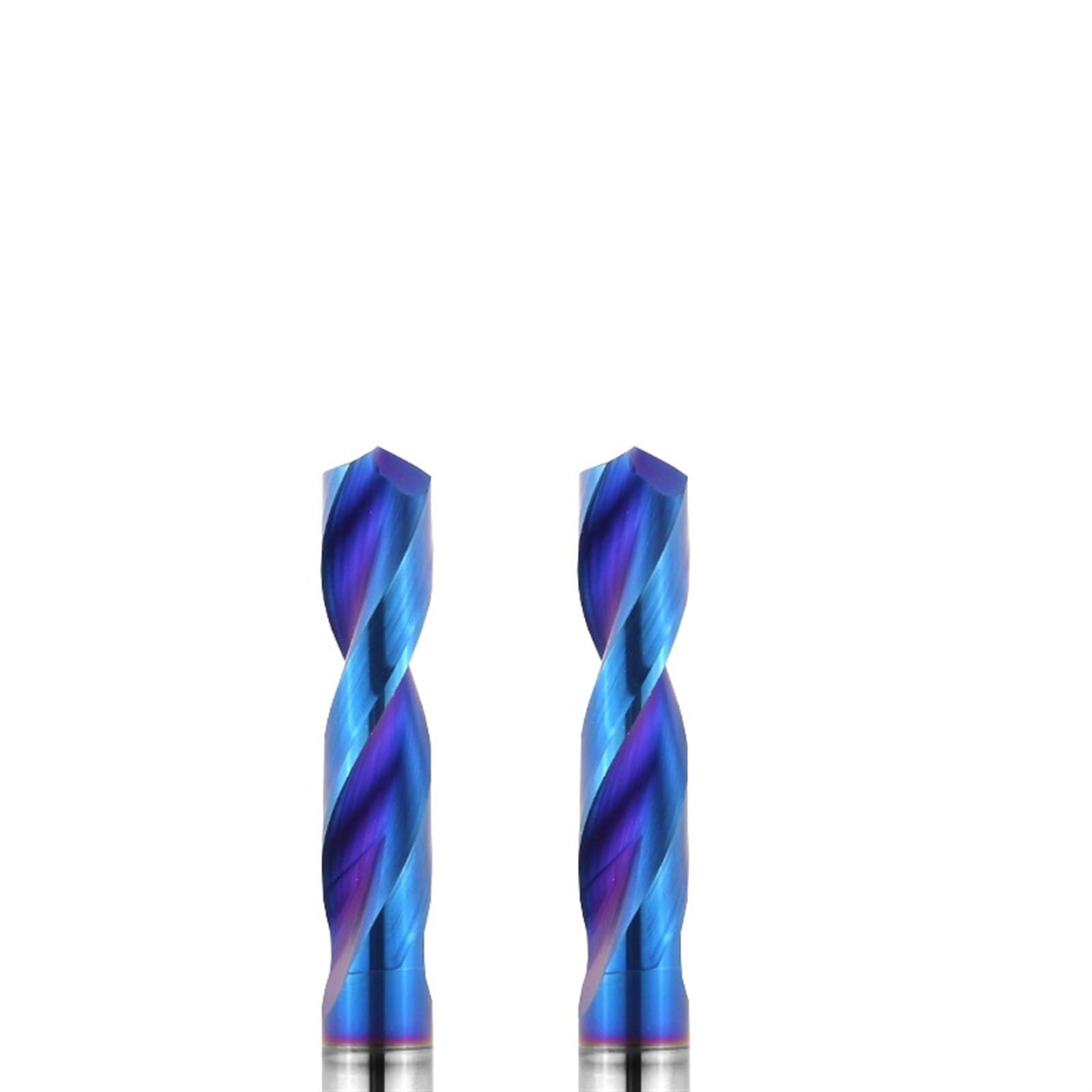 3mm-4.9mm Blue Spiral Flute Twist Drill Bit 1Pcs(Size:3.5mm 1pc)