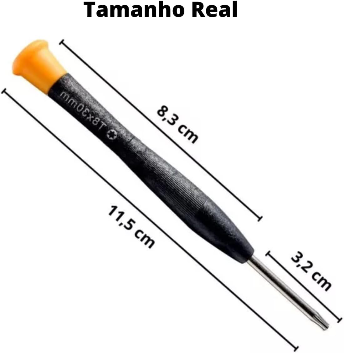 Chave Torx T8 Com Furo para Abrir Consoles e Controles Perifericos Mouse Teclado Computadores
