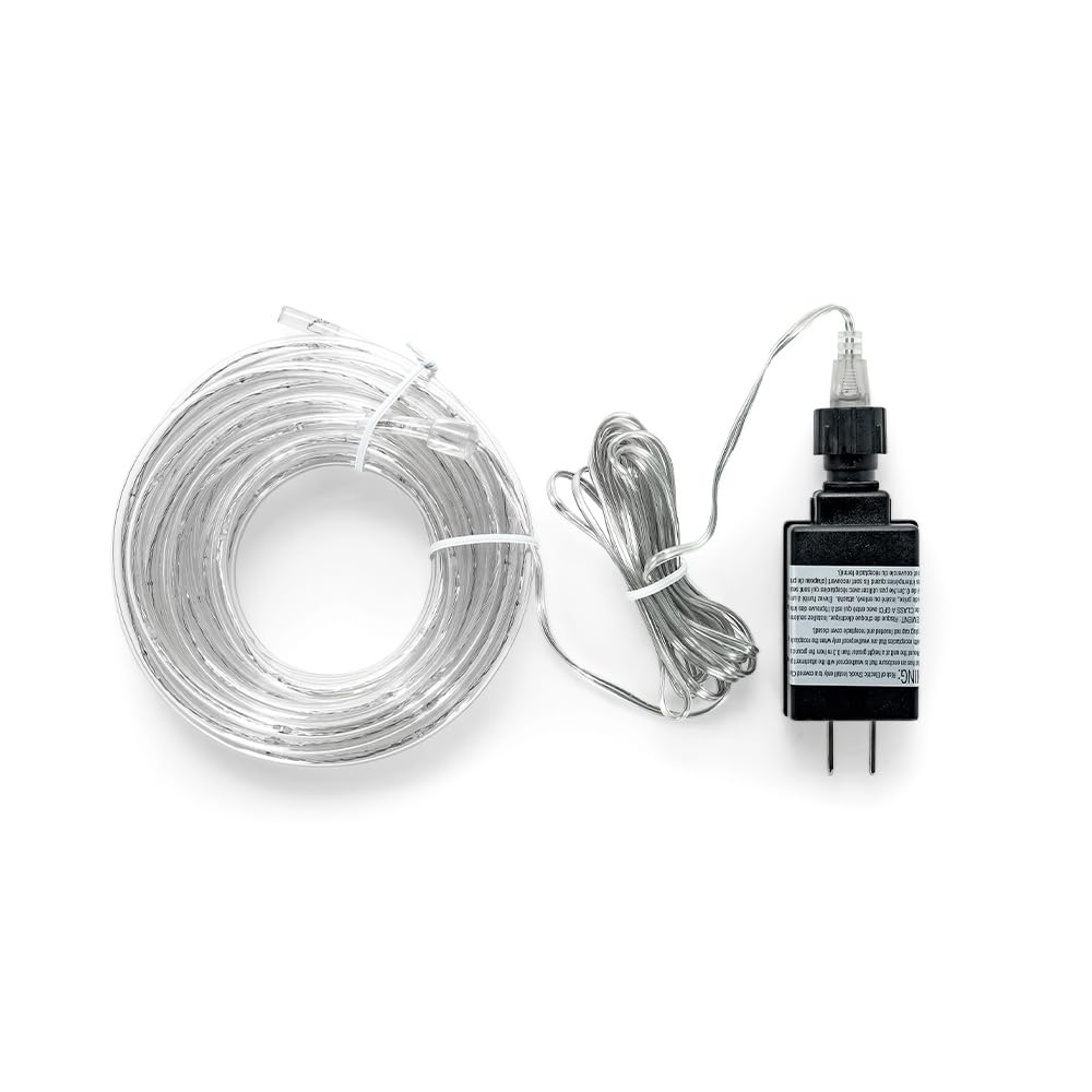 Camco LED 16' Rope Light, Fits Into Your RV Awning Track (53100), White