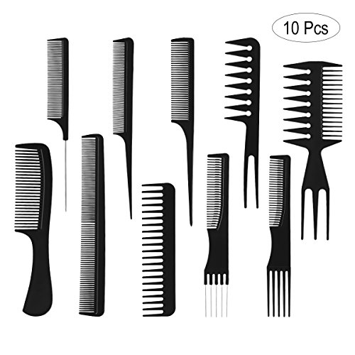 Pixnor 10ST Profi Hair Styling Kämme-Friseur-Zubehör-Geräte-Set