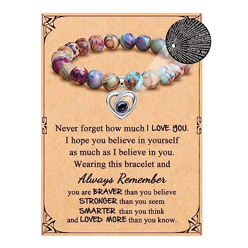 Joycuff Anniversary Birthday Gifts For Her To My Girlfriend Daughter Granddaughter Wife Sister Aunt Niece Mom Unique I Love You Gift Bracelet For Women cover