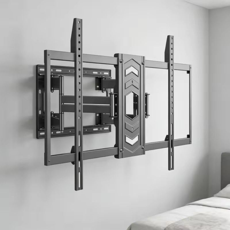 Image of AUDIOVAN Full Motion Interactive Panel Wall Mount Bracket (AVT-A10) for 65 inch to 120 inch Large Displays,Heavy Duty Articulating Dual Arm, Max VESA 800x600mm, 100kg Capacity, Swivel, Tilt, Cable Management