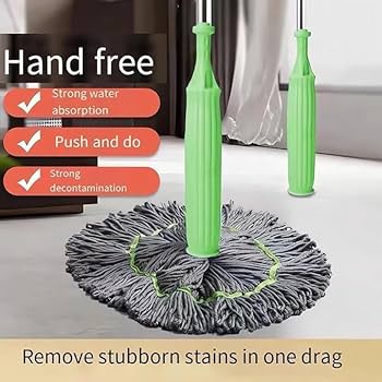 2 in 1 Dehydrated Floor Cleaning Mop | 360 Rotatable Adjustable Spin Round | Self-Wringing Twist | Scratch | Microfiber Ecloth Dry & Wet | Water Absorbent for Bathroom Floor : Amazon.in: Home Improvement