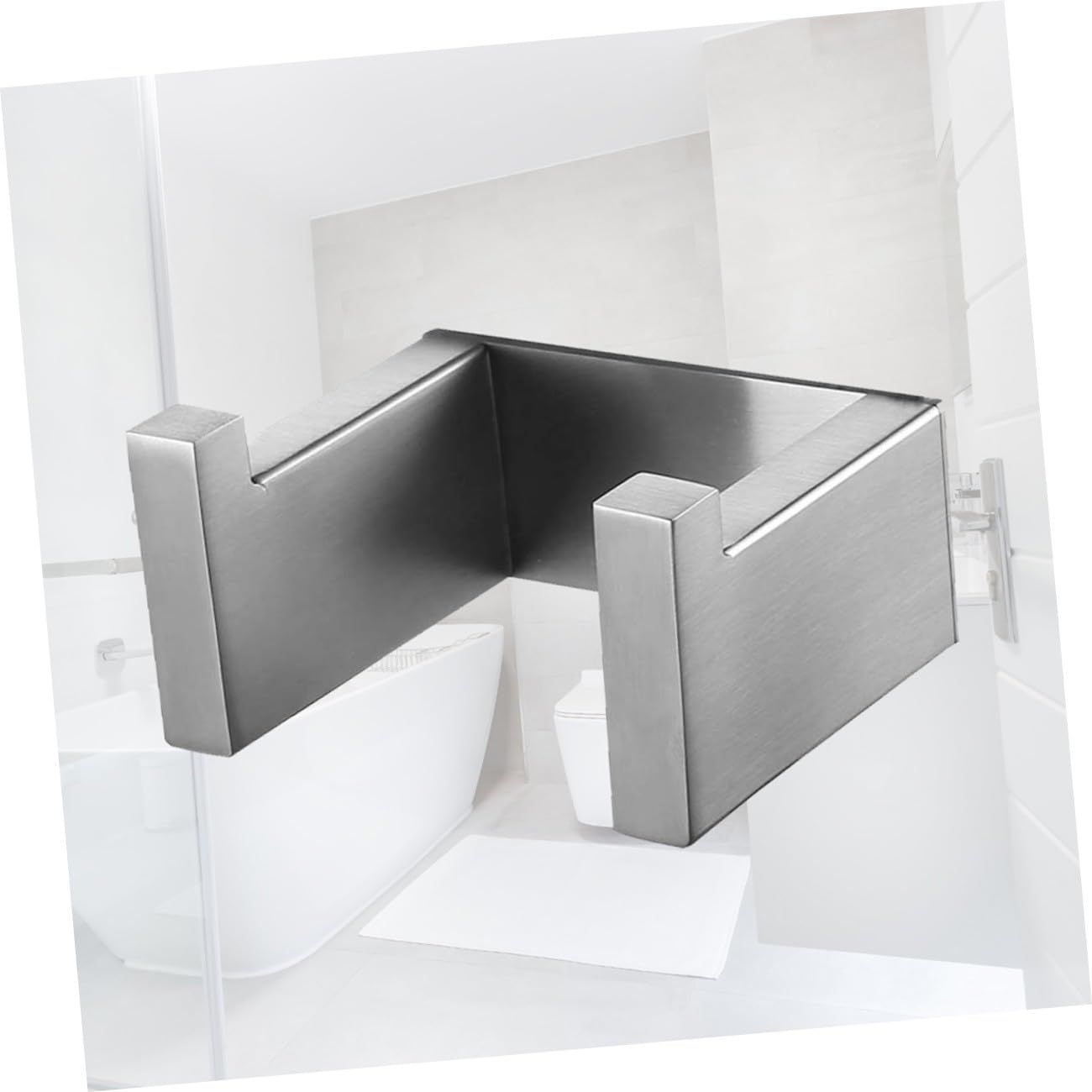 2 Piezas Percha Gancho Colgador De Estilo Moderno Almacenamiento De Toallas Para El Baño Accesorios Para El Baño Manos Abrigo Acero Inoxidable 304