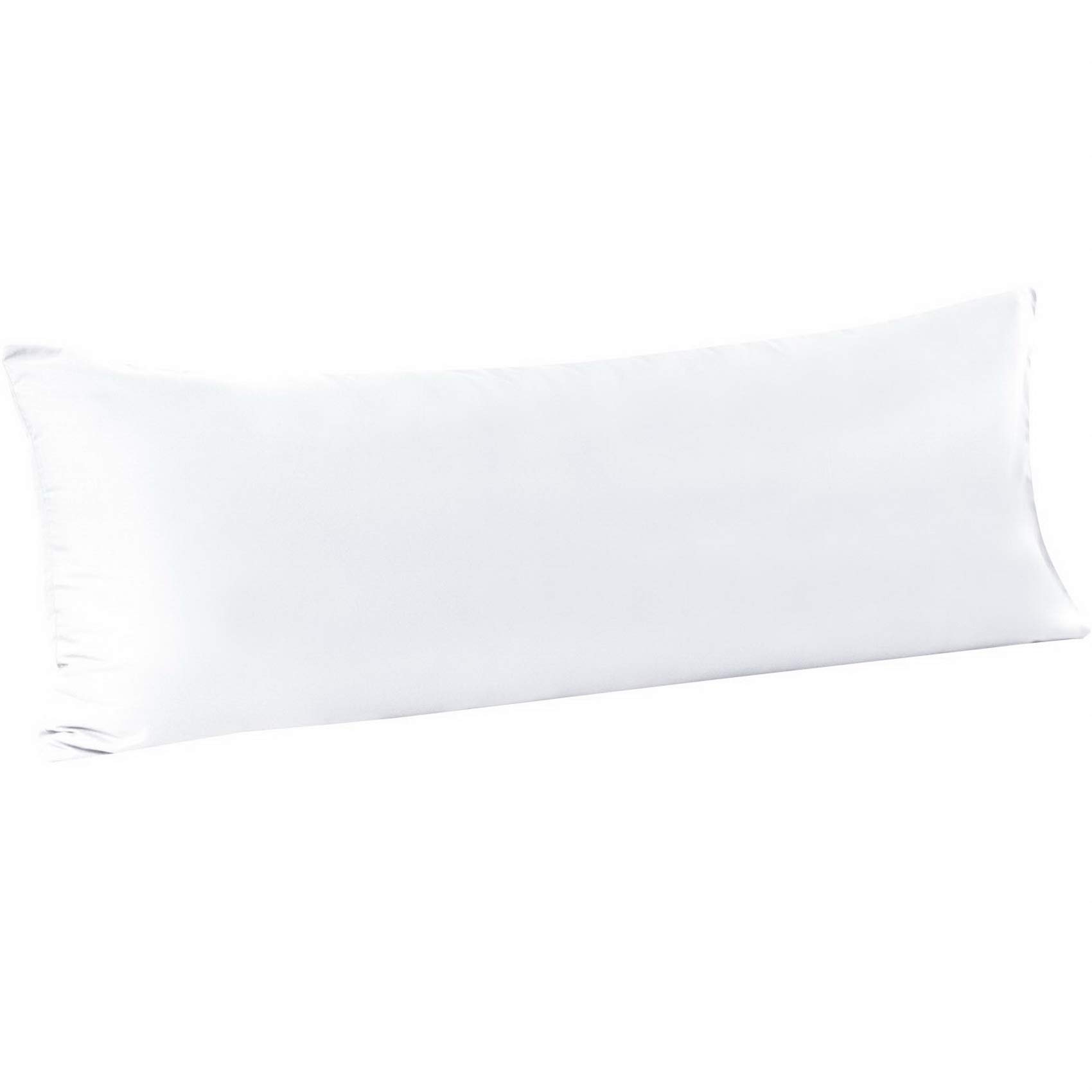 FLXXIE Body Pillow Cover - Super Soft Microfiber 20x54 Body Pillow Case - Envelope Closure, Wrinkle, Stain Resistant White Body Pillow Cover, 20x54, WhiteOEKO-TEX STANDARD 100