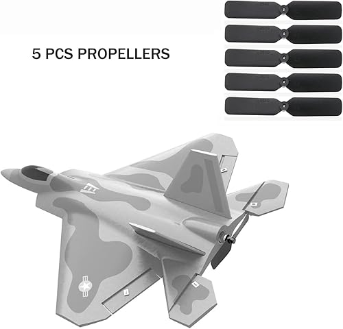 Miniatura 3 de 5 piezas de repuesto de hélices para Mini F-16 Falcon de 14.370 inMini F-22 Raptor EPP 10.236 in, 761-7 F22 10.236 in76110 F16 10.512 in, Hélice de