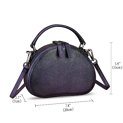 Image of Genuine Leather Small Purses for Women Crossbody Bag Vintage Handmade Phone Bags with Strap | Small