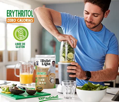 Erythritol Zero Zoetstof 1kg 100% Natuurlijk 0 Calorieën DulciLight | Ideaal voor Keto Diëten | +5 Zakjes Bruine Zoetstof Gratis | Suikervervanger | Geniet zonder Schuldgevoel - Image 7