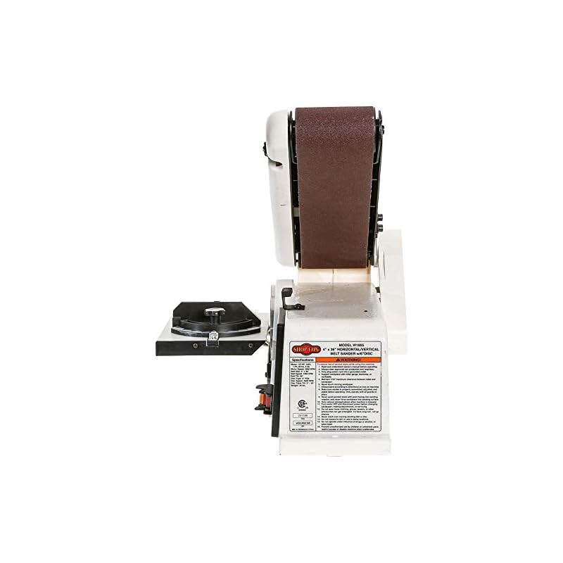 Shop Fox W1855 Horizontal/Vertical Belt Sander With 6″ Disc
