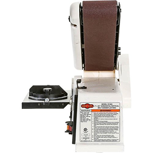 Shop Fox W1855 Horizontal/Vertical Belt Sander With 6\" Disc